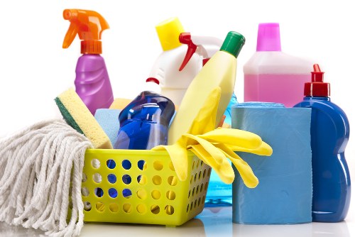 Local transfer station waste sorting for carpet cleaning operations