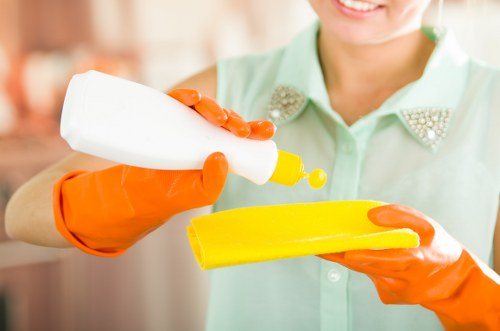 Cleaning team handling service responsibilities and access